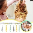 thumbnail image 2 of Pet Hair Removal Tool Stainless Steel Double Detangling Comb Safe Concave Design Gentle Durable for Cats Dogs All Coat Types Home Grooming, 2 of 8
