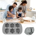 thumbnail image 2 of D Deep Cavity Heart Shape Baking Mold Thick Silicone Material Professional Grade Even Baking Results Non-Porous Surface #50207, 2 of 5
