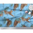 thumbnail image 3 of Soimoi Cotton Poplin Fabric Leaves & Leopard Animal Decor Fabric Printed Yard 56 Inch Wide, 3 of 3