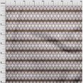 thumbnail image 3 of oneOone Polyester Lycra Fabric Peacock Feather Ikat Print Sewing Fabric BTY 56 Inch Wide, 3 of 4