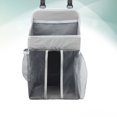 thumbnail image 3 of Sac de Rangement pour Lit de Bébé Sac Suspendu pour Lit de Bébé Sac de Rangement pour Couches Sac pour Couches de Berceau (Gris), 3 of 8