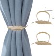 thumbnail image 2 of IH Casa Decor Set Of 2 Curtain Tiebacks Feather Rose Gold, 2 of 2