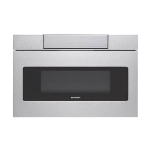 SHARP SMD2477ASC 24” Built-In Microwave Drawer with Hidden Controls, Automatic Drawer Opening, Sensor Cook, Defrost, 1.2 cu. ft.