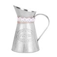 thumbnail image 1 of Miangastore Vase à Fleurs Unique en Fer Argenté Design Rustique Famille Amis 1Pcs, 1 of 9