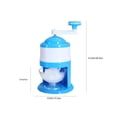 thumbnail image 3 of Manual Ice Shaver & Crusher for Snow Cones - Hand Crank Countertop Ice Maker with Stainless Steel Blades for Home, Kitchen, and Parties, 3 of 9