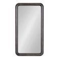thumbnail image 2 of Kate and Laurel Pao Modern Rounded Rectangular Wall Mirror, 17 x 32, Gray, Decorative Industrial Tall Wood Mirror with Radius Corners for Vertical or Horizontal Display, 2 of 8