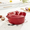 thumbnail image 5 of Cuisinart Chef's Classic Enameled Cast Iron 7-Quart Round Covered Casserole, Cardinal Red, 5 of 5