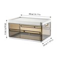 thumbnail image 2 of Underbed Storage Solution Stackable Organizer with Lid for Clothes Shoes and Bedding Home Textile Storage System Space Saving Multifunctional Container for Bedroom Living Room, 2 of 9