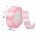 thumbnail image 3 of ZZkhGO 5cm Wide Decorative Ribbon, Polyester Solid Color Ribbon Roll for Gift Wrapping Baking Wedding, 22m Satin Like Ribbon for Party Crafts DIY, Pink, 3 of 3