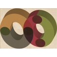 thumbnail image 1 of Ahgly Company Machine Washable Indoor Rectangle Transitional Fall Leaf Brown Green Area Rugs, 6' x 9', 1 of 7