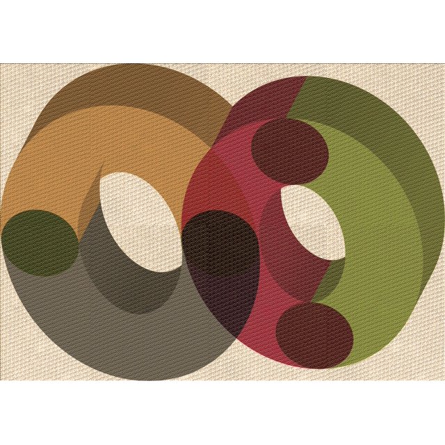 Ahgly Company Machine Washable Indoor Rectangle Transitional Fall Leaf Brown Green Area Rugs, 6' x 9'