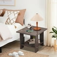 thumbnail image 4 of SLYNSHome Table de Chevet pour Chambre, Table de Chevet à 2 Niveaux Petite Table à Thé pour Salon - Gris, 4 of 7