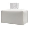 thumbnail image 1 of Leather Tissue Box Cover Holder Square Tissues Case Roll Paper Dispenser, 1 of 5