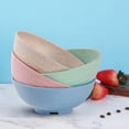 thumbnail image 3 of Bwiyojiz Count 4pcs 5.7"Lx2.55"H Plastic Bowls Microwave Dishwasher Safe Cereal Bowl Large 14.5x6.5cm X Home Serveware, Gifts for Friend, 3 of 5