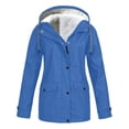 thumbnail image 1 of Spring Military Full-Zip Removable Hooded Cotton Mid-Long Parka Jacket Coat for Women, 1 of 4