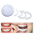 thumbnail image 3 of Snap On False Teeth Upper Lower Dental Veneers Dentures Tooth Cover Set-m.1832_High-quality, 3 of 4