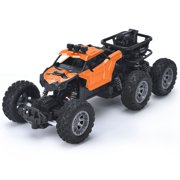 XFGOU remote cars Toys and Hobbies Six-wheel Alloy Climbing Off-road Vehicle, Four-wheel Drive Remote Control Car Children's Stone Climbing Car Remote control car