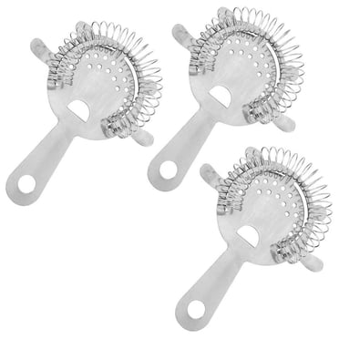 Hawthorne Cocktail Strainer Stainless Steel Bar Strainer Professional 4 Prong Strainer