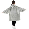 thumbnail image 4 of Comfty Couverture à Capuchon en Flanelle Sherpa en Molleton pour Adolescentes et Adolescents, 4 of 6