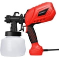 thumbnail image 1 of Paint Sprayer, 700W Home HVLP Electric Paint Spray Gun with 1200ml Container, Paint Gun with 4 Nozzle Sizes, Lightweight, Easy Spraying and Cleaning Perfect for Painting Project, Furniture(Red), 1 of 5