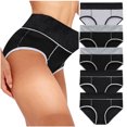 thumbnail image 1 of Culottes pour Femmes Culottes Femmes 5 Pcs Femmes Culottes Unies Patchwork Culottes Culottes sous-Vêtements Bikini sous-Culottes, 1 of 9