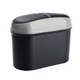 thumbnail image 4 of CARTTOU Car Trash Can Car Storage Box Hanging Flip-Top Fashion Storage Bin Double-Port Car Double-Opening Trash Can, 4 of 7