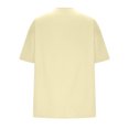 thumbnail image 4 of Plebaso T-Shirts Surdimensionnés pour Femmes 2025 Manches Courtes Hauts Amples Col Rond Décontracté Uni T-Shirts Basiques pour Femmes, 4 of 5