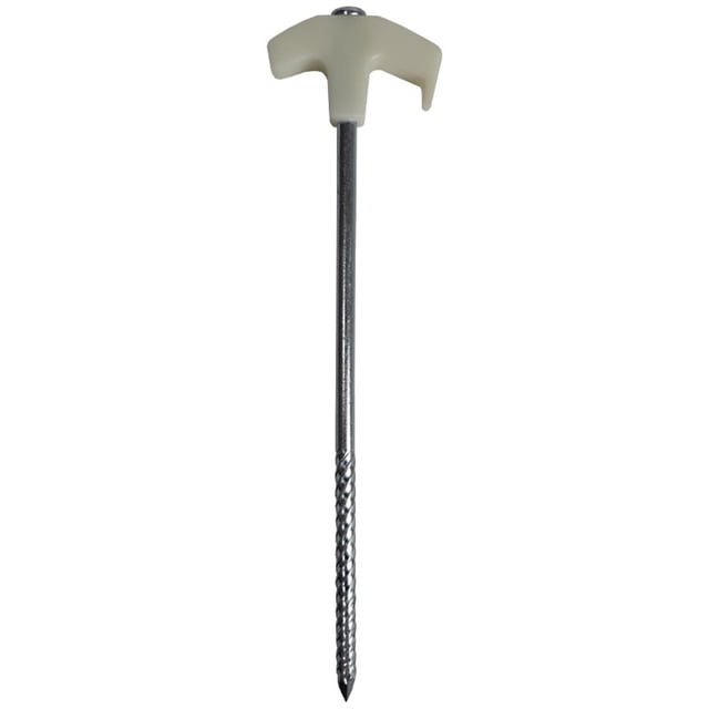 9.8" Screw In Tent Stakes, Heavy Duty Metal Ground Anchors, Drillable For Camping Outdoor Events, Easy To Install