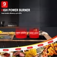 thumbnail image 2 of 12" Electric Cooktop, GASLAND Chef CH30BF 240V Ceramic Cooktop, Built-in 2 Burner Coil Electric Radiant Cooktop, 9 Power Levels, Sensor Touch, 2 of 4