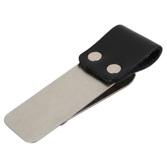 Unique Bargains Porte-Clip en Laiton pour Carnet, Stylo, Boucle, Noir Brossé