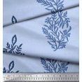 thumbnail image 2 of Soimoi Polyester Crepe Fabric Leaves & Floral Block Fabric Prints by Yard 42 Inch Wide, 2 of 3