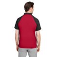 thumbnail image 2 of Team 365 TT21C Men's Command Snag-Protenction Colorblock Polo - SPORT RED/ BLACK - L, 2 of 2