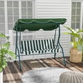 thumbnail image 2 of Outsunny 3-Seat Patio Swing, Outdoor Swing with Adjustable Canopy, 2 of 10