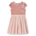 thumbnail image 2 of George Girls' Velour and Mesh Dress, 2 of 2