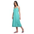 thumbnail image 3 of Moomaya Nuisette Unie à Bretelles Spaghetti pour Femmes Longueur Genou Robe de Nuit, 3 of 6