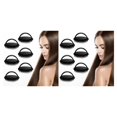 thumbnail image 1 of fastboy 6x Black Relaxing Scalp Massage Brush For Different Hair Types Safe For Sensitive Scalps Hair Comb 2Set, 1 of 6