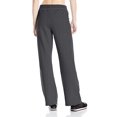 thumbnail image 2 of Hanes Womens ComfortSoft EcoSmart Petite Open Leg Sweatpants, S, Slate Heather, 2 of 2