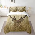 thumbnail image 2 of YST Antler 7 Pcs Comforter Set Twin, Whitetail Deer Sheet Set Bed In A Bag, Stag Countryside Rural Hunting Theme Comforter Set, 2 of 5