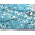 thumbnail image 2 of Soimoi Rayon Tissu Rayé & Tissu Imprimé Artistique Floral par la Cour 42 Pouces de Large, 2 of 3