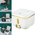 thumbnail image 2 of GUOOL Airtight Rice Storage Container Food Container Bin Perfect for Rice Flour Cereal White S, 2 of 9