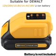 thumbnail image 4 of Dcb090 Usb Adapter Replacement For All Dewalt 10.8v/14.4v/18v Li-ion Batteries Usb Charger Power Insert For Dewalt Xr Max Dcb200 Dcb201 Dcb180 Dcb120, 4 of 5