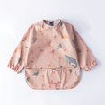 thumbnail image 2 of MIASHUI Baby Long Sleeve Bib Cartoon Print Toddlers Soft Bib Outfit, 2 of 3