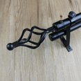 thumbnail image 3 of Abbracc 22mm Curtain Pole Wall Recess Bracket Curtain Rods Finials Hardware ##3 Type 2 - Type 2 - Black, 3 of 7