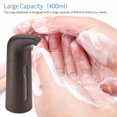 thumbnail image 3 of pitrice Automatic Soap Dispenser Touchless Refill Soaps Pump 400ml Battery Operated Waterproof Sensor Liquid Dispensers Bathroom Hotel Deep Wood Grain, 3 of 9