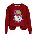 thumbnail image 2 of EGNMCR Chandail en Molleton de Noël Mode Décontractée pour Femmes Manches Longues Col Rond Imprimé Chandail en Molleton Blouse, 2 of 3