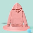 thumbnail image 3 of PMVFHDE Clearance Girls Long Sleeve Sweatshirt Casual Crew Neck Ribbed Tops Loose Fit Pullover,Pink,7-9 Years, 3 of 3