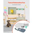 thumbnail image 4 of VEVOR Wooden Mud Kitchen Outdoor Toy Play Kitchen Set for Kids Pretend Playset, 4 of 9