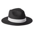 thumbnail image 1 of Time and Tru Women's Straw Panama Hat, 1 of 2