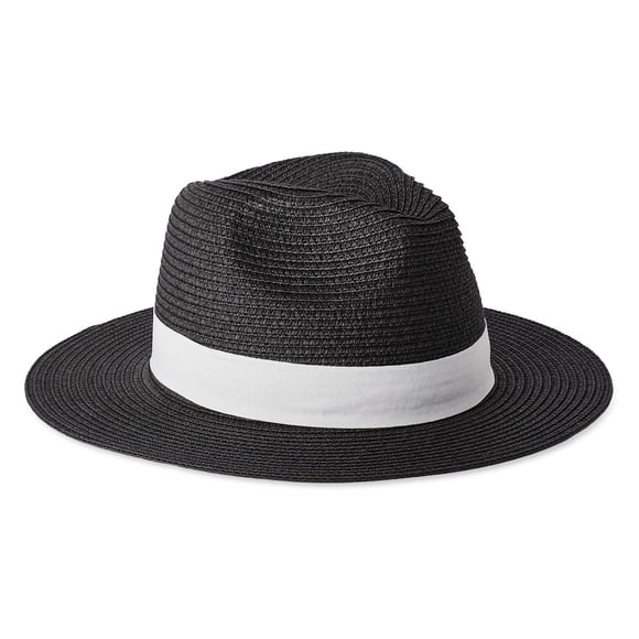 Time and Tru Women's Straw Panama Hat