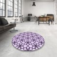 thumbnail image 4 of Ahgly Tapis Rectangulaire Lavable en Machine Intérieur Transitionnel Rebecca Violet, 3 Pieds x 5 Pieds, 4 of 7